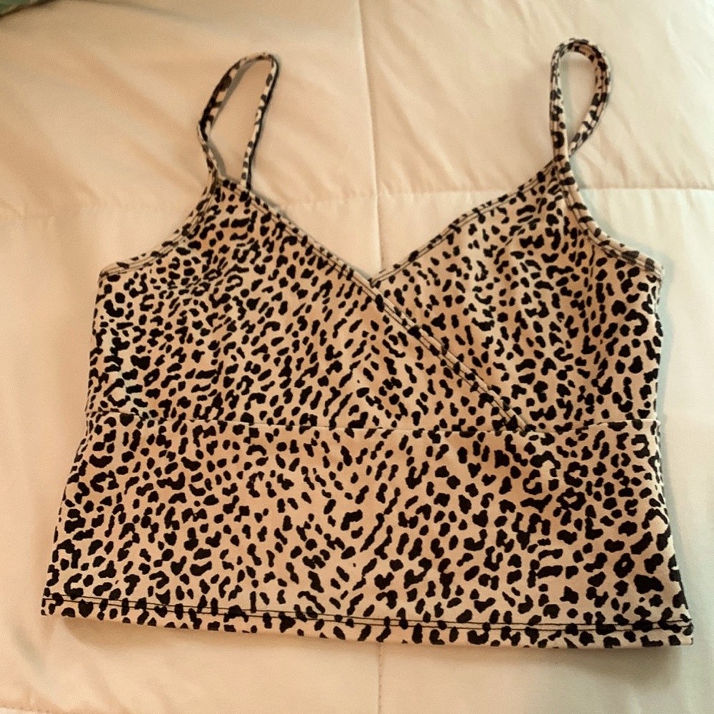 Cheetah print tank top